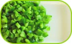 Green peppers diced 5kg